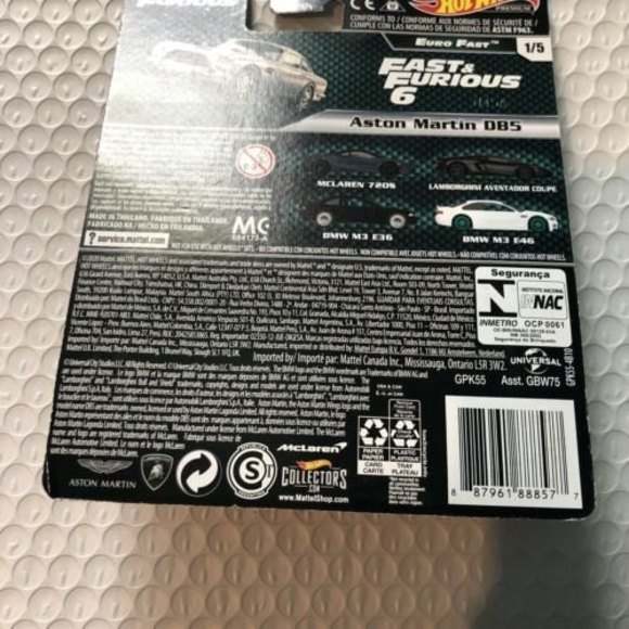 Hot Wheels Real Riders Fast & Furious Aston Martin DB5 Gray New with Defects - Picture 11 of 12